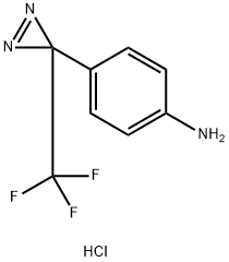 4-(3-(三氟甲基)-3H-二氮丙啶-3-基)苯胺(盐酸盐) 结构式