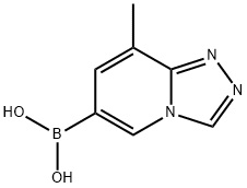 {8-Methyl-[1,2,4]triazolo[4,3-a]pyridin-6-yl}boronic acid Structure