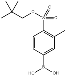 {4-[(2,2-dimethylpropoxy)sulfonyl]-3-methylphenyl}boronic acid Struktur