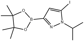 5-Iodo-1-isopropylpyrazole-3-boronic acid, pinacol ester 结构式