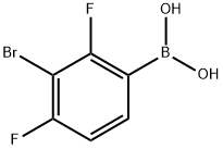 (3-Bromo-2,4-difluorophenyl)boronic acid Struktur