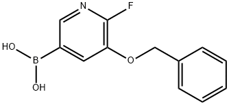 5-(苄氧基)-6-氟吡啶-3-基硼酸,2377609-45-3,结构式