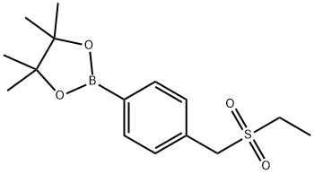 4-[(Ethanesulfonyl)methyl]phenylboronic acid pinacol ester Structure