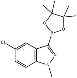 5-Chloro-1-methyl-3-(4,4,5,5-tetramethyl-1,3,2-dioxaborolan-2-yl)-indazole Structure