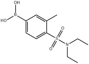 4-(diethylsulfamoyl)-3-methylphenyl]boronic acid 结构式