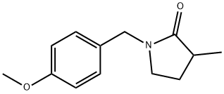 1-[(4-Methoxyphenyl)methyl]-3-methylpyrrolidin-2-one Structure
