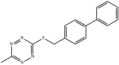 1,2,4,5-Tetrazine, 3-[([1,1'-biphenyl]-4-ylmethyl)thio]-6-methyl- Structure