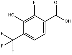 2-Fluoro-3-hydroxy-4-(trifluoromethyl)benzoic acid Structure