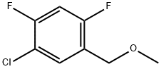 1-Chloro-2,4-difluoro-5-(methoxymethyl)benzene 化学構造式