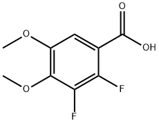 2,3-Difluoro-4,5-dimethoxybenzoic acid Structure