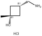 Cyclobutanol, 3-(aminomethyl)-1-methyl-, hydrochloride (1:1), cis- Struktur