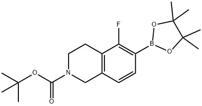 2-Boc-5-Fluoro-1,2,3,4-tetrahydro-isoquinoline-6-boronic acid picol ester,2379561-01-8,结构式