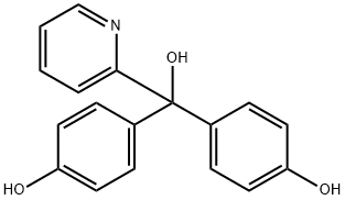 2-Pyridinemethanol, α,α-bis(4-hydroxyphenyl)- Structure
