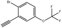 Benzene, 1-bromo-2-ethynyl-4-(trifluoromethoxy)-|1-溴-2-乙炔基-4-(三氟甲氧基)苯