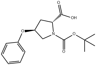 1,2-Pyrrolidinedicarboxylic acid, 4-phenoxy-, 1-(1,1-dimethylethyl) ester, (2R,4S)-|1,2-Pyrrolidinedicarboxylic acid, 4-phenoxy-, 1-(1,1-dimethylethyl) ester, (2R,4S)-