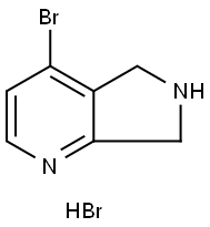 4-溴-6,7-二氢-5H-吡咯并[3,4-B]吡啶氢溴酸盐,2381062-10-6,结构式