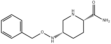 2-Piperidinecarboxamide, 5-[(phenylmethoxy)amino]-, (2S,5S)- Structure