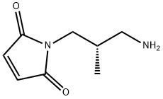1H-Pyrrole-2,5-dione, 1-[(2S)-3-amino-2-methylpropyl]- 化学構造式