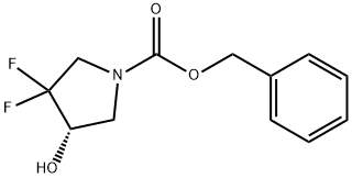 (S)-benzyl 3,3-difluoro-4-hydroxypyrrolidine-1-carboxylate Struktur