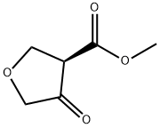 3-Furancarboxylic acid, tetrahydro-4-oxo-, methyl ester, (3R)- Structure