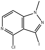 4-chloro-3-iodo-1-methyl-1H-pyrazolo[4,3-c]pyridine 化学構造式