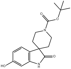 Spiro[3H-indole-3,4′-piperidine]-1′-carboxylic acid, 1,2-dihydro-6-hydroxy-2-oxo… Structure