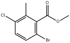 methyl 6-bromo-3-chloro-2-methylbenzoate Struktur