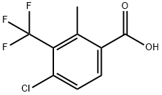 4-氯-2-甲基-3-(三氟甲基)苯甲酸,2385361-92-0,结构式