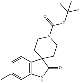 Spiro[3H-indole-3,4′-piperidine]-1′-carboxylic acid, 1,2-dihydro-6-methyl-2-oxo-… Structure