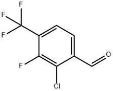 2-chloro-3-fluoro-4-(trifluoromethyl)benzaldehyde 化学構造式