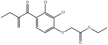 依他尼酸乙酯, 23870-41-9, 结构式