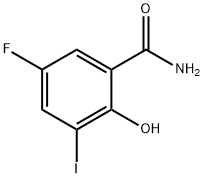 5-氟-2-羟基-3-碘苯甲酰胺, 2387111-72-8, 结构式