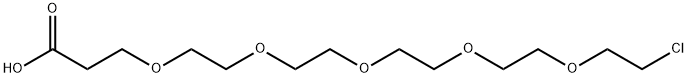 氯-五聚乙二醇-酸, 2387532-29-6, 结构式