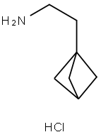 Bicyclo[1.1.1]pentane-1-ethanamine, hydrochloride (1:1) Struktur