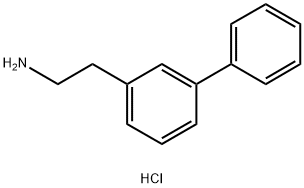 2-(3-phenylphenyl)ethan-1-amine hydrochloride Structure