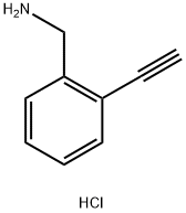 (2-Ethynylphenyl)methanamine hydrochloride 化学構造式