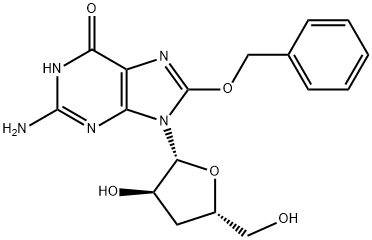 8-Benzyloxy-3’-deoxyguanosine Struktur