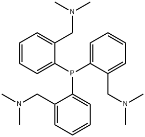 Tris(2-(dimethylaminomethyl)phenyl)phosphine Struktur