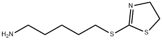 1-Pentanamine, 5-[(4,5-dihydro-2-thiazolyl)thio]- Struktur