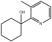 1-(3-Methylpyridin-2-yl)cyclohexan-1-ol 化学構造式