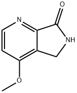 4-Methoxy-6-methyl-5,6-dihydro-pyrrolo[3,4-b]pyridin-7-one Struktur