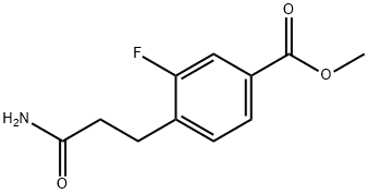 Methyl 4-(2-carbamoylethyl)-3-fluorobenzoate Structure