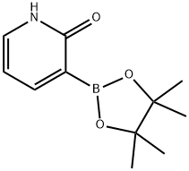 2(1H)-Pyridinone, 3-(4,4,5,5-tetramethyl-1,3,2-dioxaborolan-2-yl)- 化学構造式