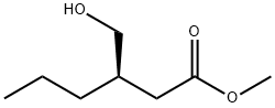 Hexanoic acid, 3-(hydroxymethyl)-, methyl ester, (3R)-, 2408196-94-9, 结构式