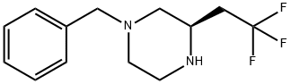 (R)-1-Benzyl-3-(2,2,2-trifluoro-ethyl)-piperazine Structure