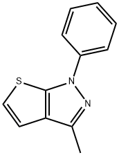 1H-Thieno[2,3-c]pyrazole, 3-methyl-1-phenyl- Struktur