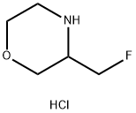 Morpholine, 3-(fluoromethyl)-, hydrochloride (1:1) Structure