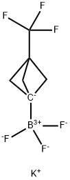 三氟(3-(三氟甲基)双环[1.1.1]戊-1-基)硼酸钾 结构式