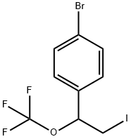 1-bromo-4-(2-iodo-1-(trifluoromethoxy)ethyl)benzene Structure