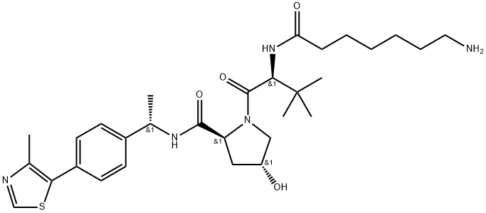 (S,R,S)-AHPC-Me-C6-NH2 Structure